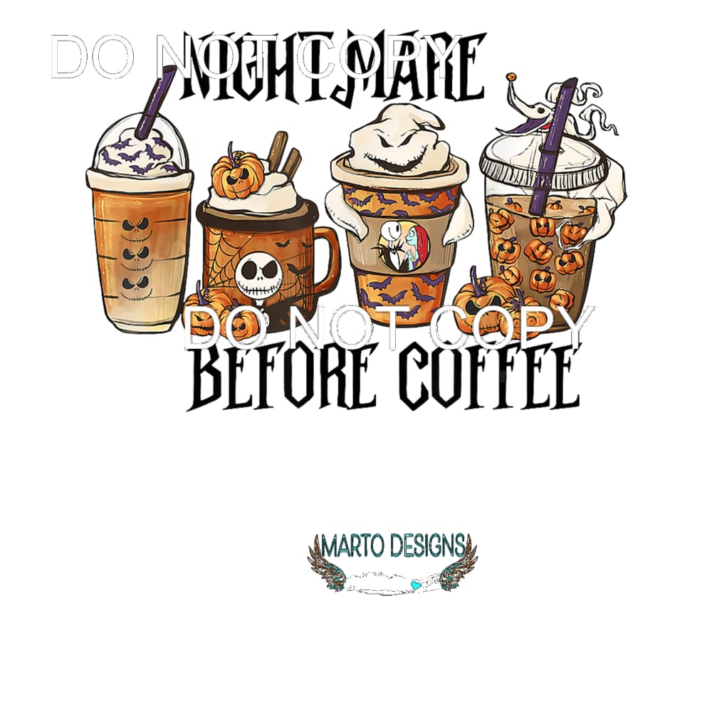 Nightmare before coffee # 4182 Sublimation transfers - Heat