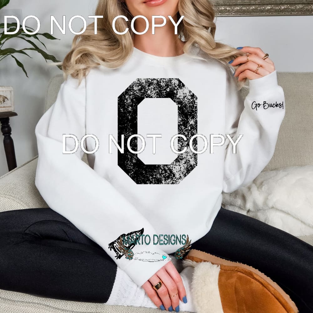 Ohio Grunge Includes 2 sleeve designs # 4431 Sublimation