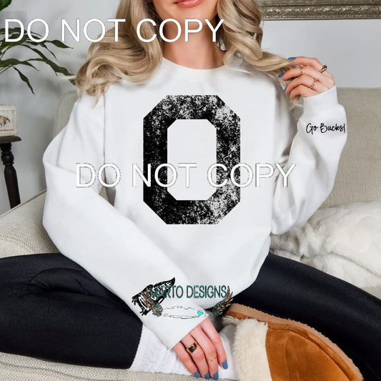 Ohio Grunge Includes 2 sleeve designs # 4431 Sublimation