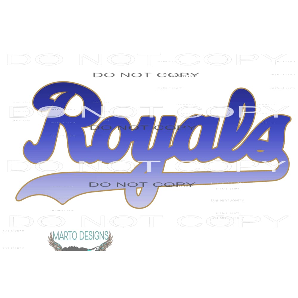 royals # 2291 Sublimation transfers - Heat Transfer Graphic