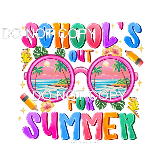 School’s Out For Summer #11546 Sublimation transfers - Heat