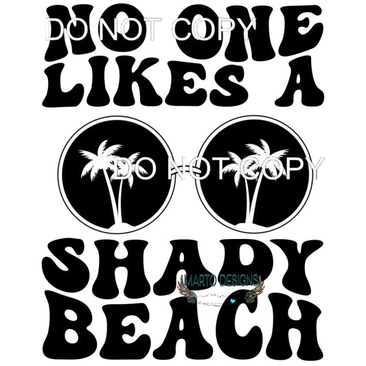 Shady Beach #11411 Sublimation transfers - Heat Transfer