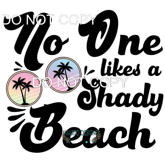 Shady Beach #11413 Sublimation transfers - Heat Transfer