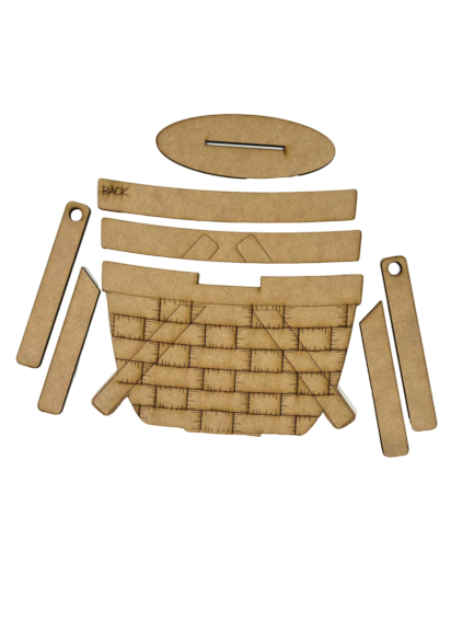 BASKET BASE INTERCHANGEABLE # 1111 Wood Laser Blank | DIY Craft Cutout | Paint-Ready