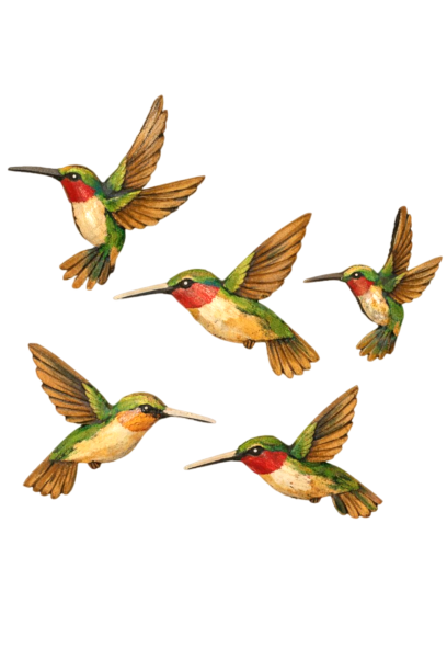 Humming Birds  2 sizes available QTY 5  # 3001 Wood Laser Blank | DIY Craft Cutout | Paint-Ready