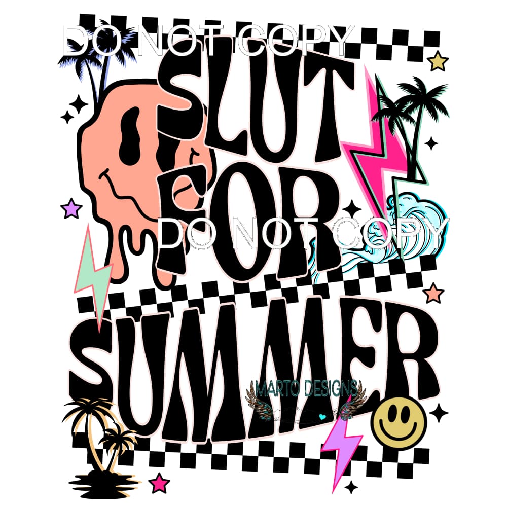 Slut For Summer #11415 Sublimation transfers - Heat