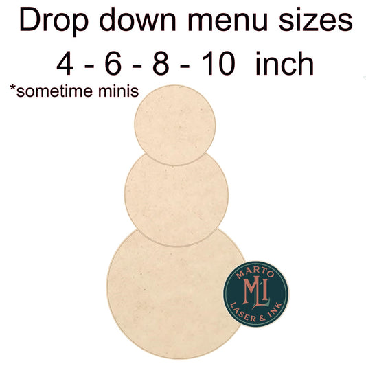 snowman shape # 003 Wood Laser Blank | DIY Craft Cutout | Paint-Ready