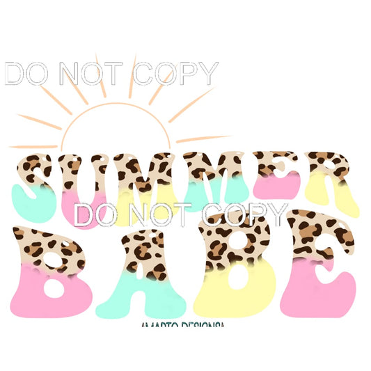 Summer Babe #11419 Sublimation transfers - Heat Transfer