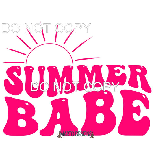 Summer Babe #11420 Sublimation transfers - Heat Transfer