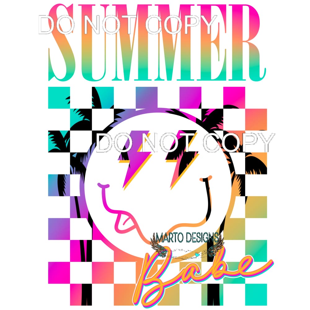 Summer Babe #11421 Sublimation transfers - Heat Transfer