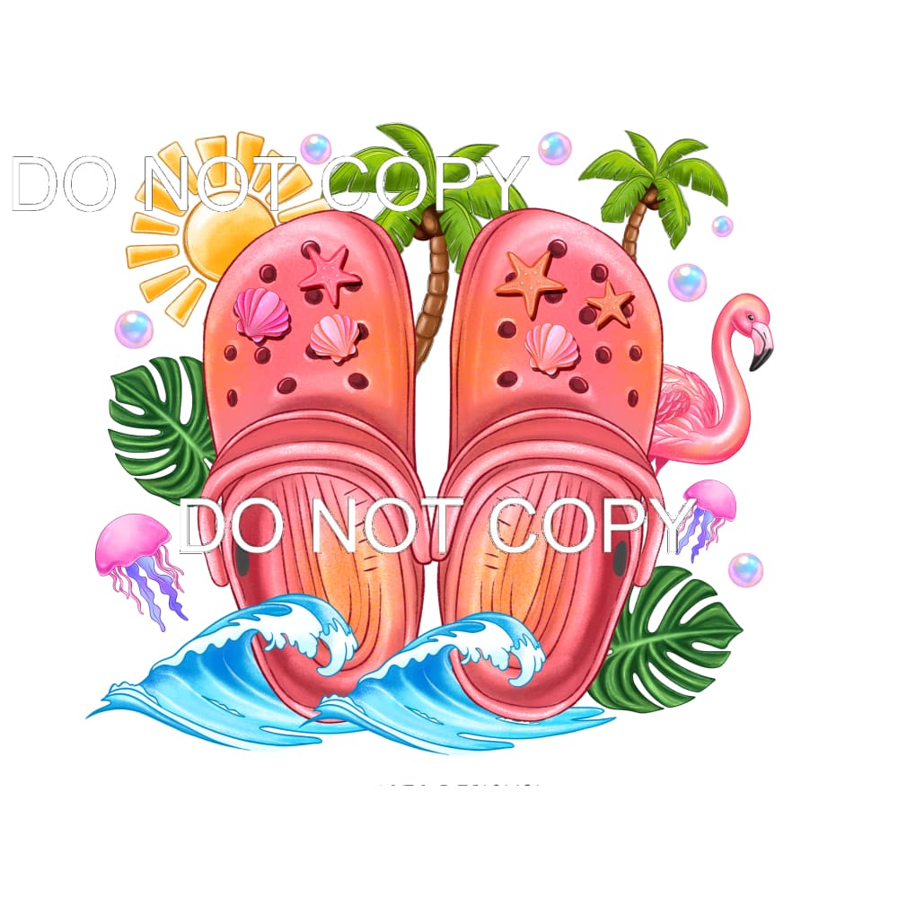 Summer Crocs #11468 Sublimation transfers - Heat Transfer