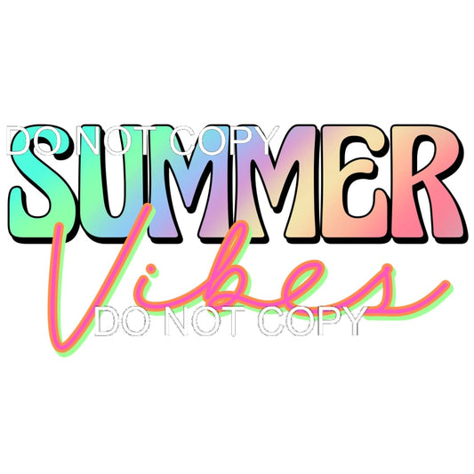 Summer Vibes #11402 Sublimation transfers - Heat Transfer
