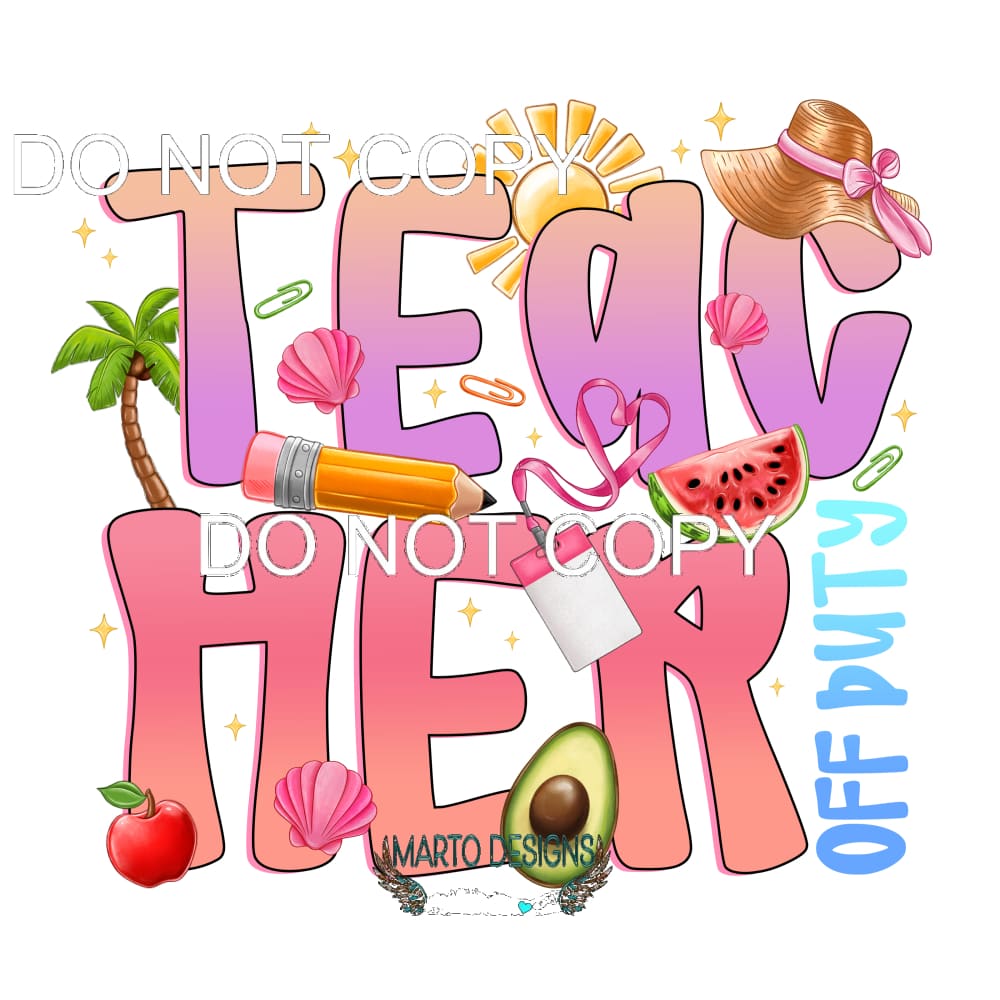 Teacher #11549 Sublimation transfers - Heat Transfer