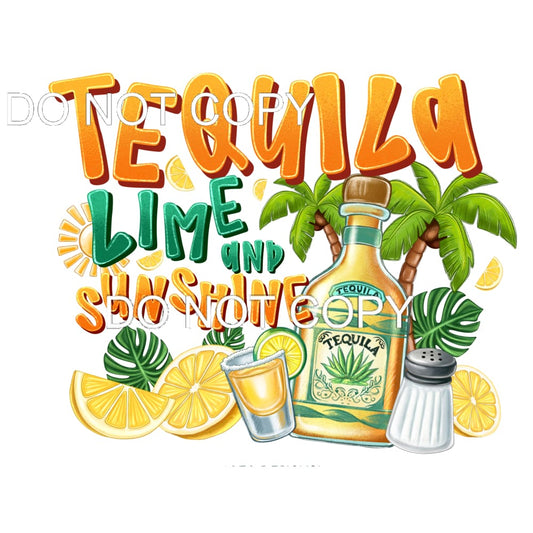 Tequila Lime And Sunshine #11518 Sublimation transfers