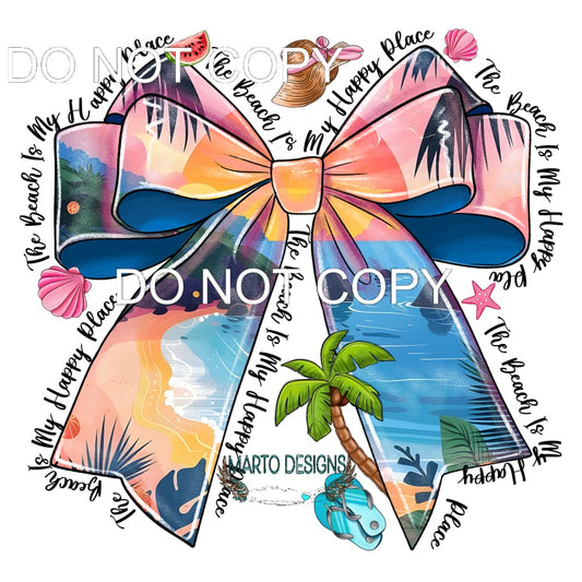The Beach Is My Happy Place #11473 Sublimation transfers