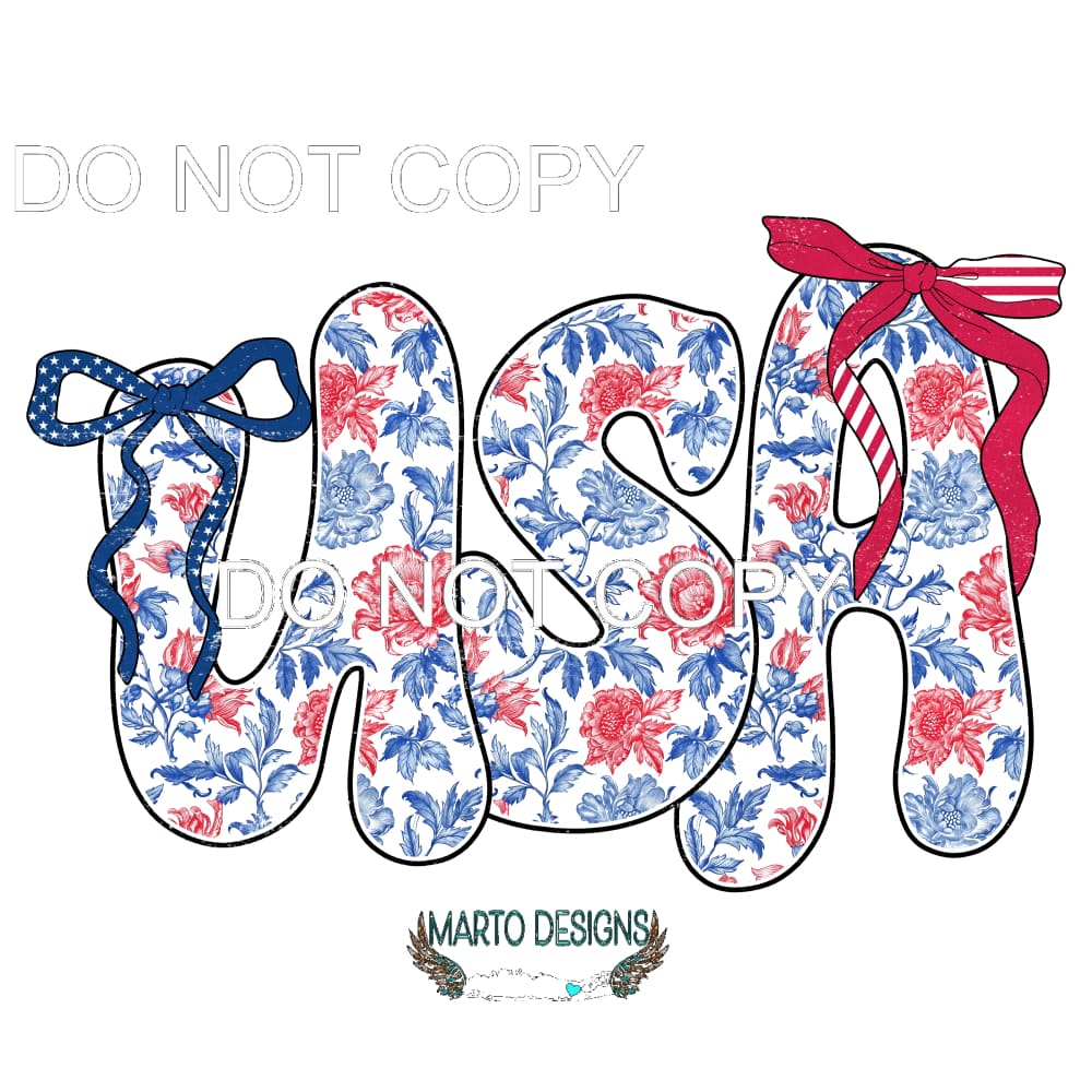 USA # 6 Sublimation transfers - Heat Transfer Graphic Tee