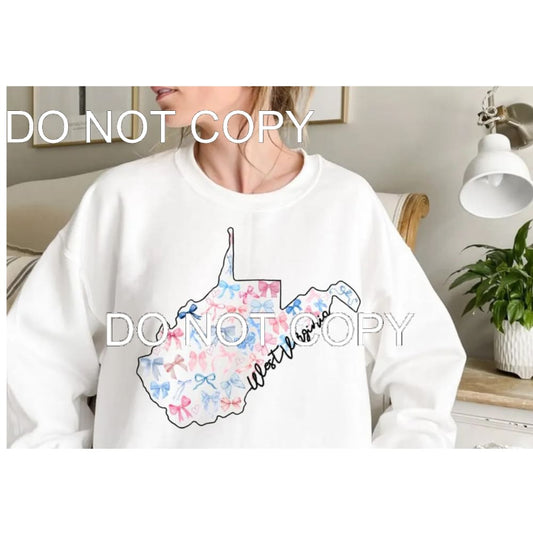 West Virginia Bow # 1003 Sublimation transfers - Heat