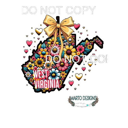 west virginia flowers # 3628 Sublimation transfers - Heat