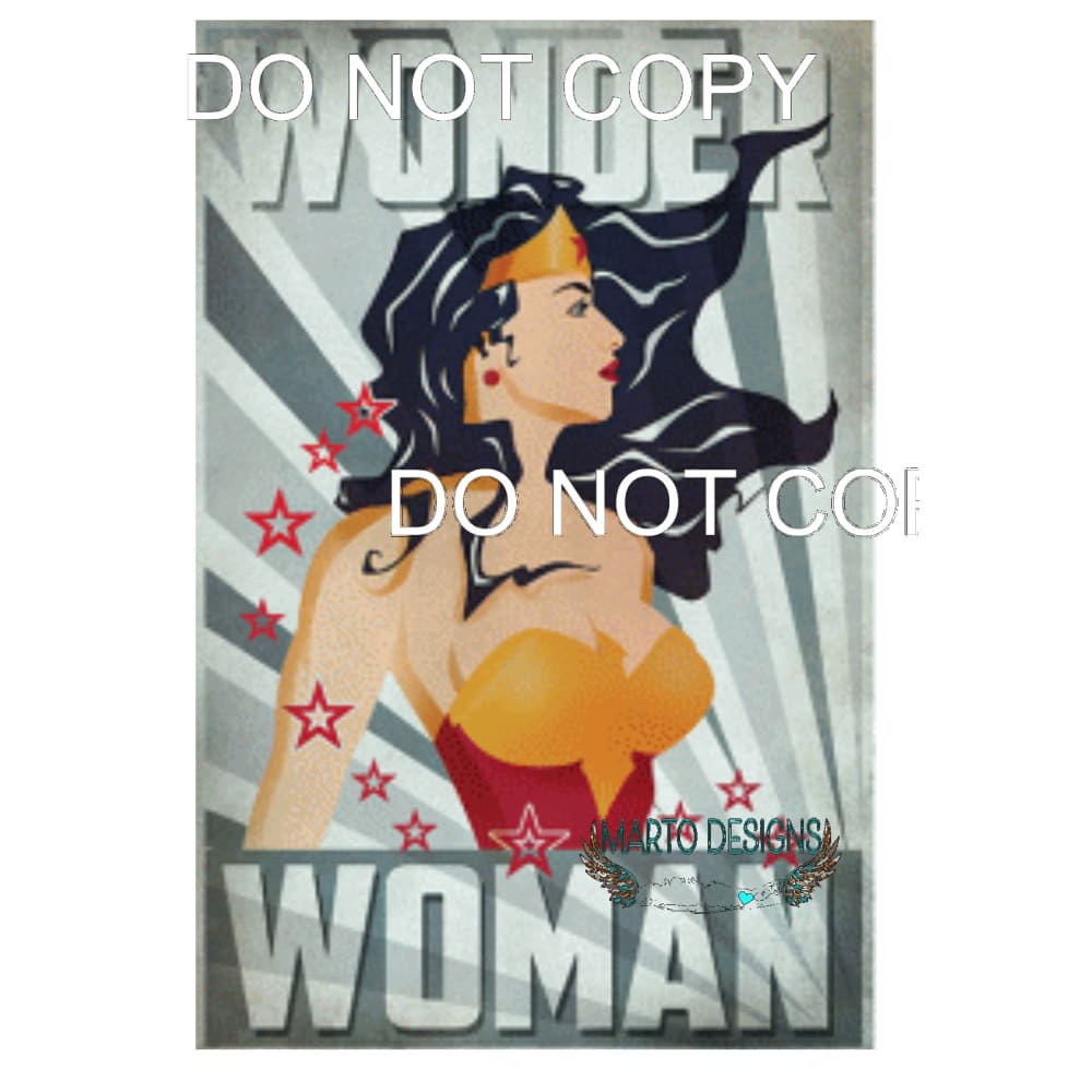 wonder woman # 4482 Sublimation transfers - Heat Transfer