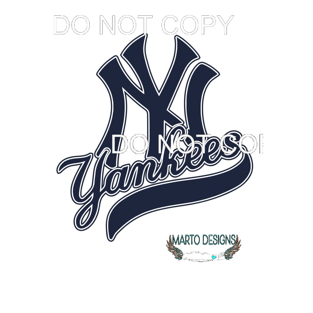 yankees baseball # 4911 Sublimation transfers - Heat
