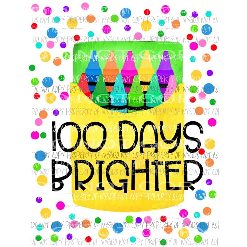 100 days brighter Sublimation transfers Heat Transfer