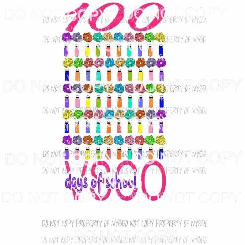 100 Days Of School VSCO #1 Sublimation transfers Heat Transfer