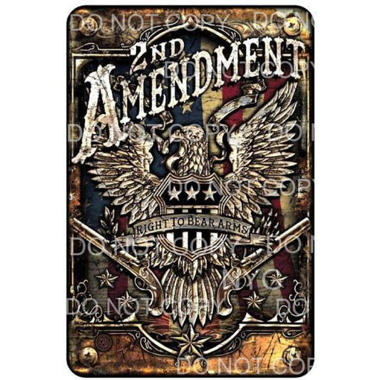 2nd Amendment Right To Bear Arms Eagle Guns Flag Sublimation