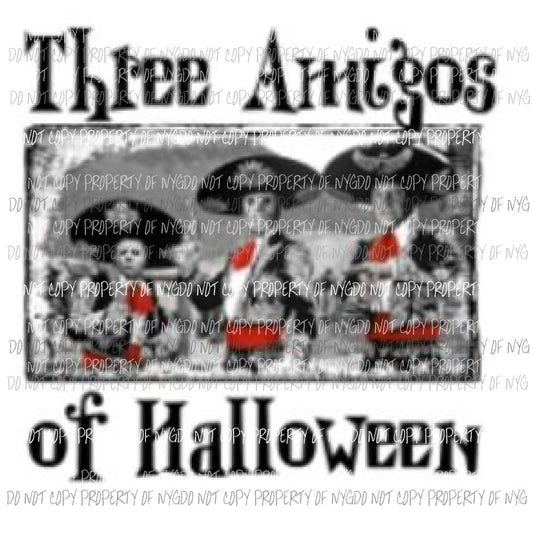 3 amigos of halloween horror freddie Sublimation transfers Heat Transfer