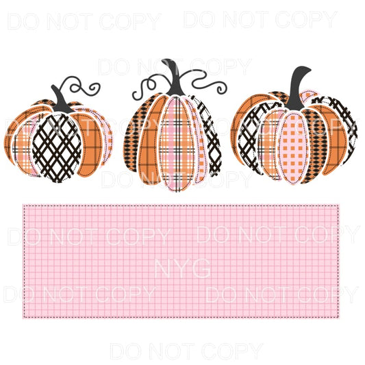 3 Pumpkins # 145 Sublimation transfers - Heat Transfer