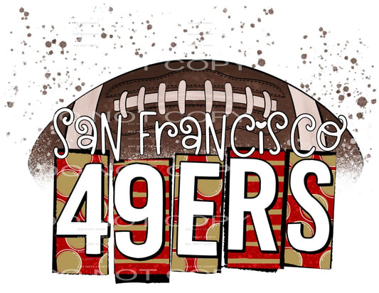 49ers # 7752 Sublimation transfers - Heat Transfer