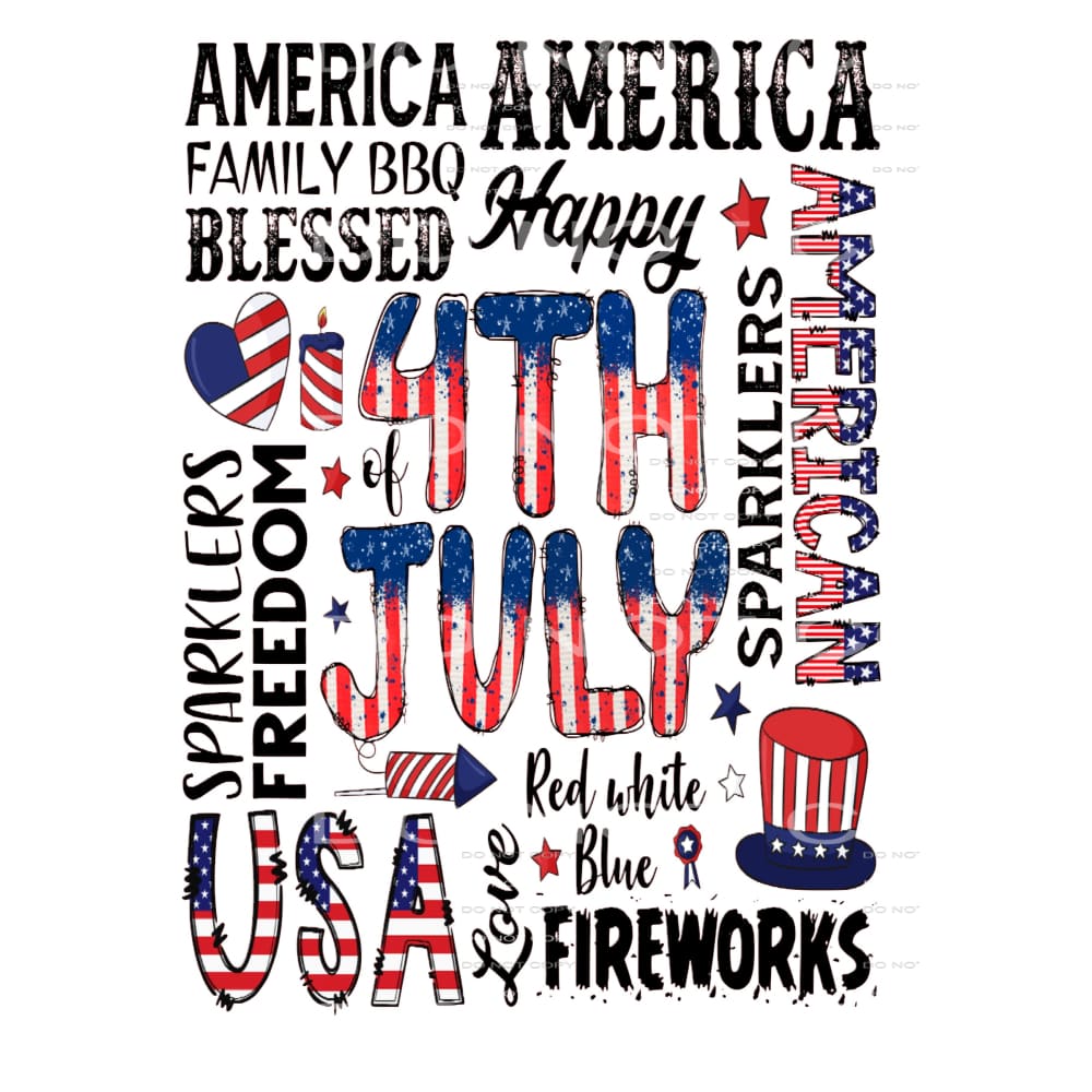 4th Of July #4982 Sublimation transfers - Heat Transfer