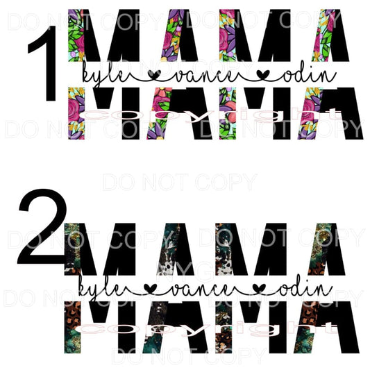 6 styles to choose from SPLIT NAME CUSTOM PUT NAMES IN NOTES