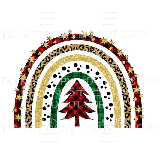 # 9017 Christmas Tree Rainbow Sublimation transfers - Heat 