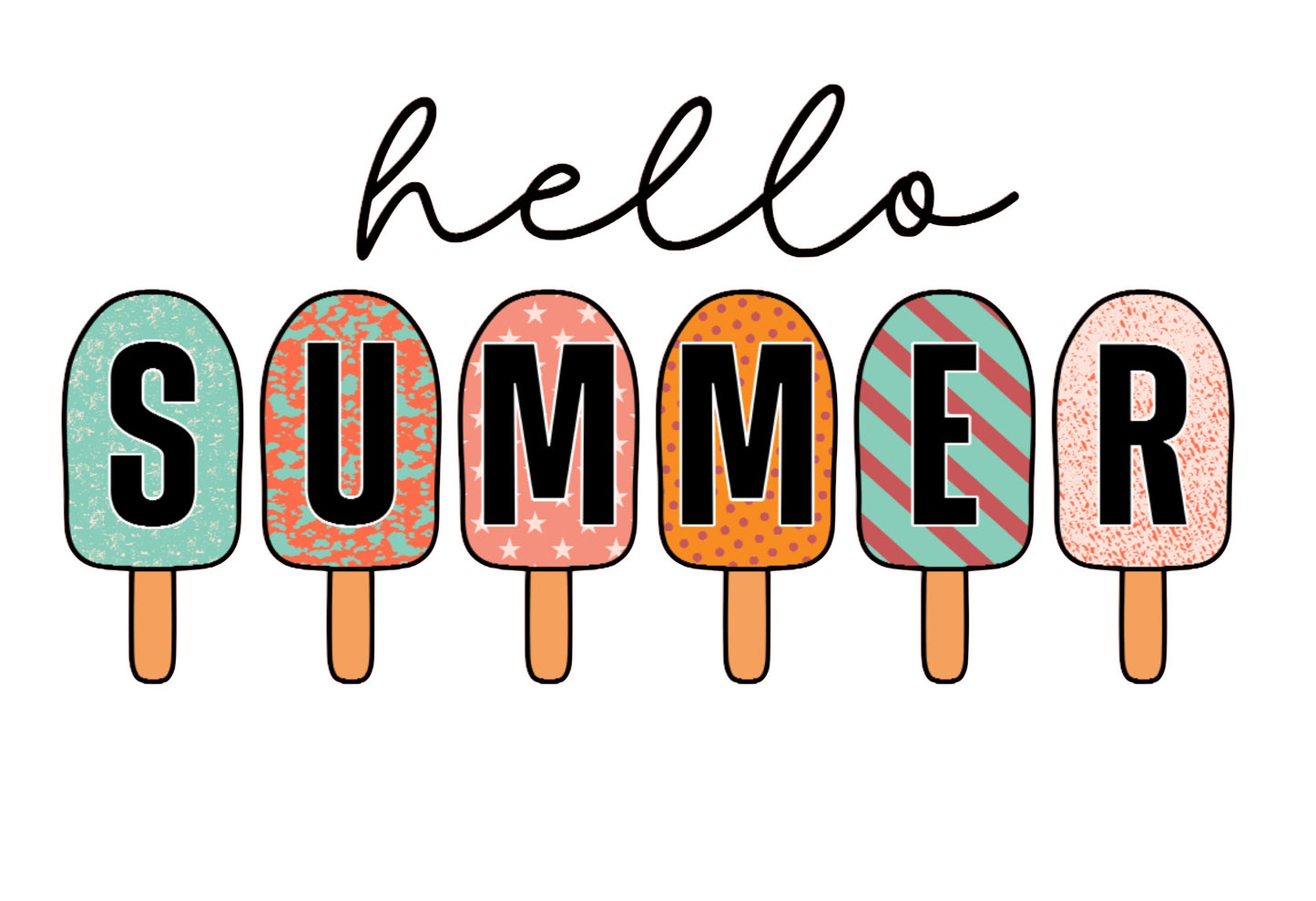 Hello Summer #4517 Sublimation transfers