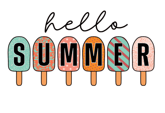 Hello Summer #4517 Sublimation transfers