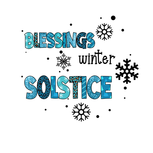 blessings winter solstice #7375 Sublimation transfers