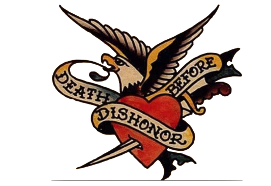 Death Before Dishonor # 1042 Sublimation transfers