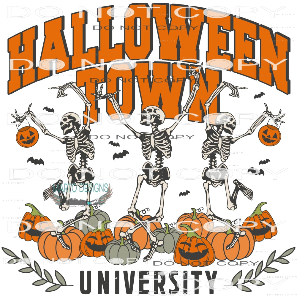 Halloween Town University #6123 Sublimation transfers - Heat