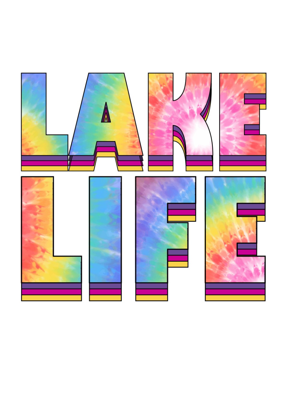 Lake life  # 411  Sublimation transfers