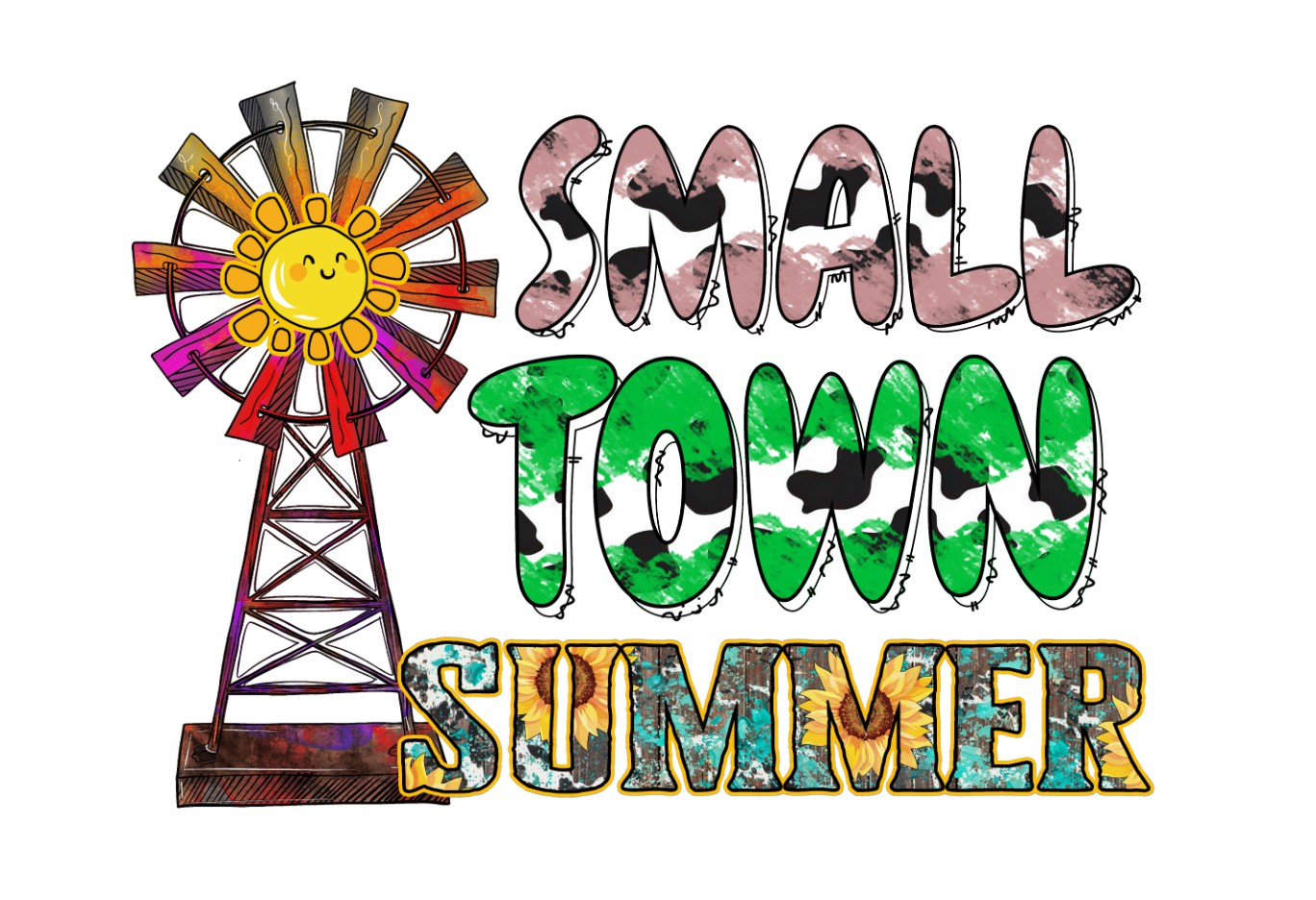 Small town summer # 413  Sublimation transfers