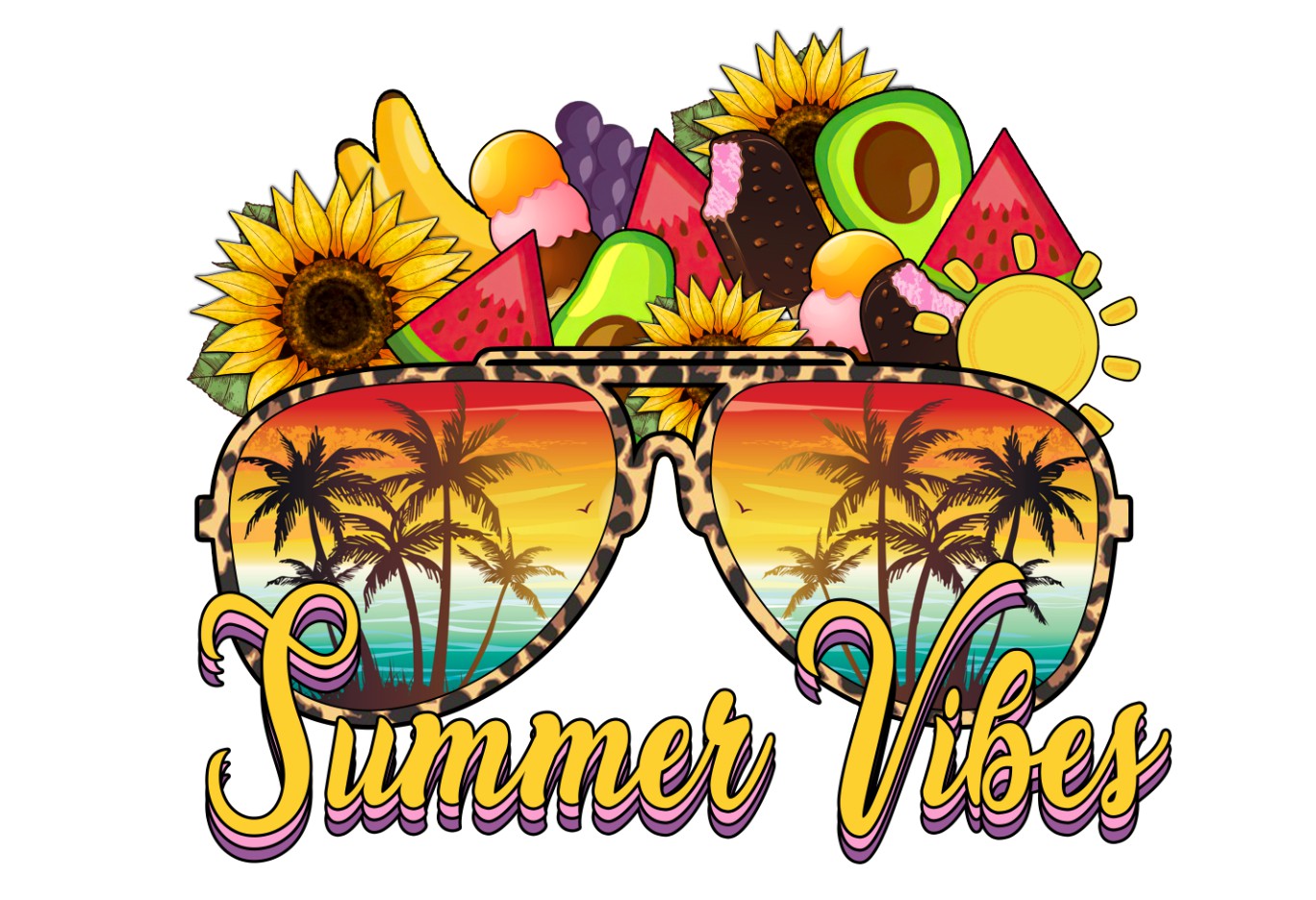 Summer vibes # 412  Sublimation transfers