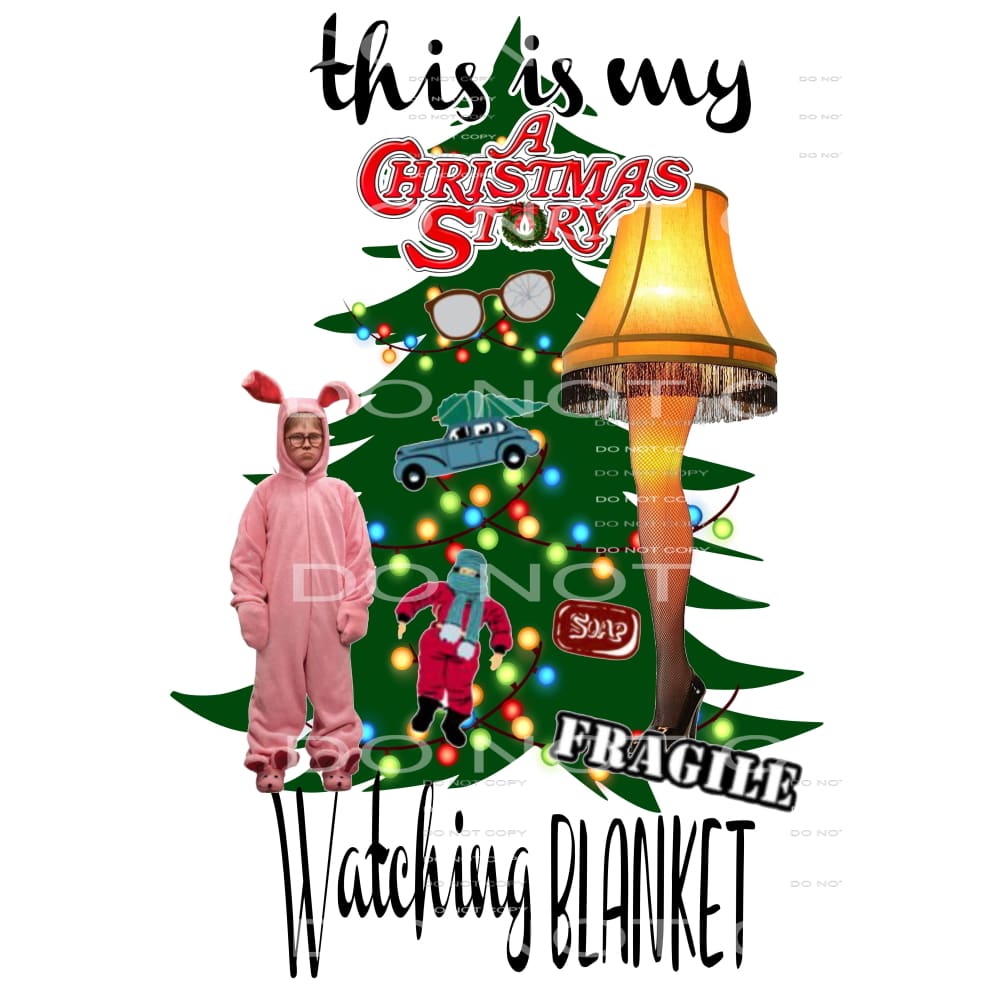 a chrsitmas story watching blanket # 2029 Sublimation 