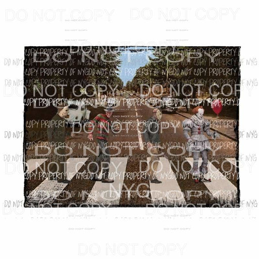 abbey Road Halloween freddie Sublimation transfers Heat Transfer