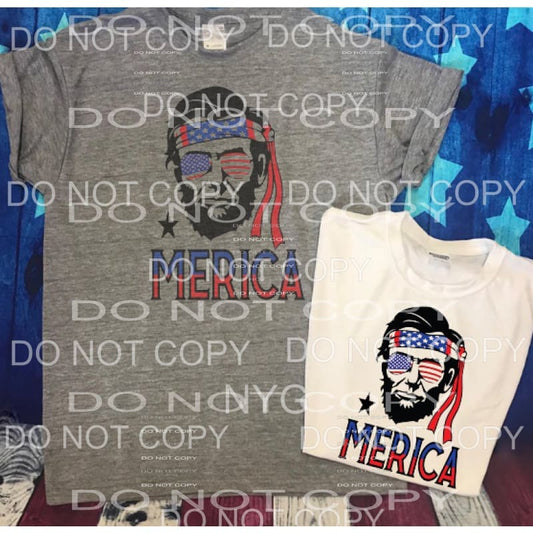 Abraham Lincoln MERICA USA america Sublimation transfers - 