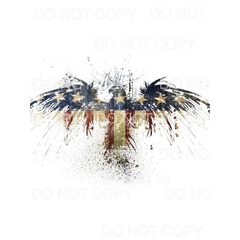 Abstract American Eagle Flag Sublimation transfers - Heat 
