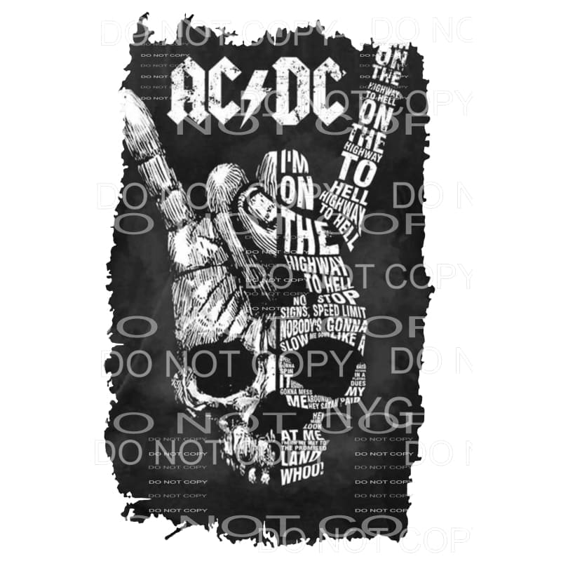 ACDC #6 Sublimation transfers - Heat Transfer