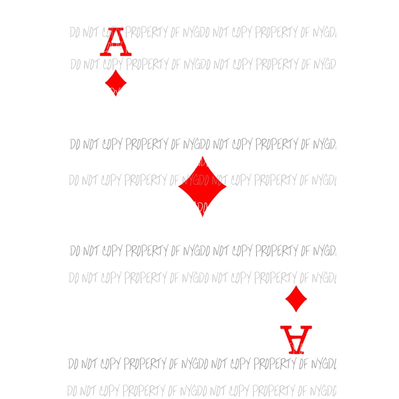 ACE of Diamonds Halloween costume Sublimation transfers Heat Transfer