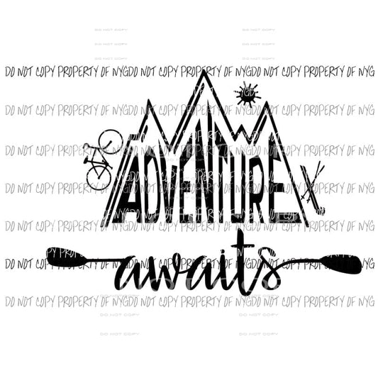 Adventure Awaits #3 Sublimation transfers Heat Transfer