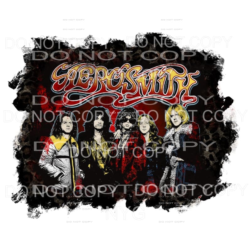 Aerosmith Group Cover leopard frame Sublimation transfers - 