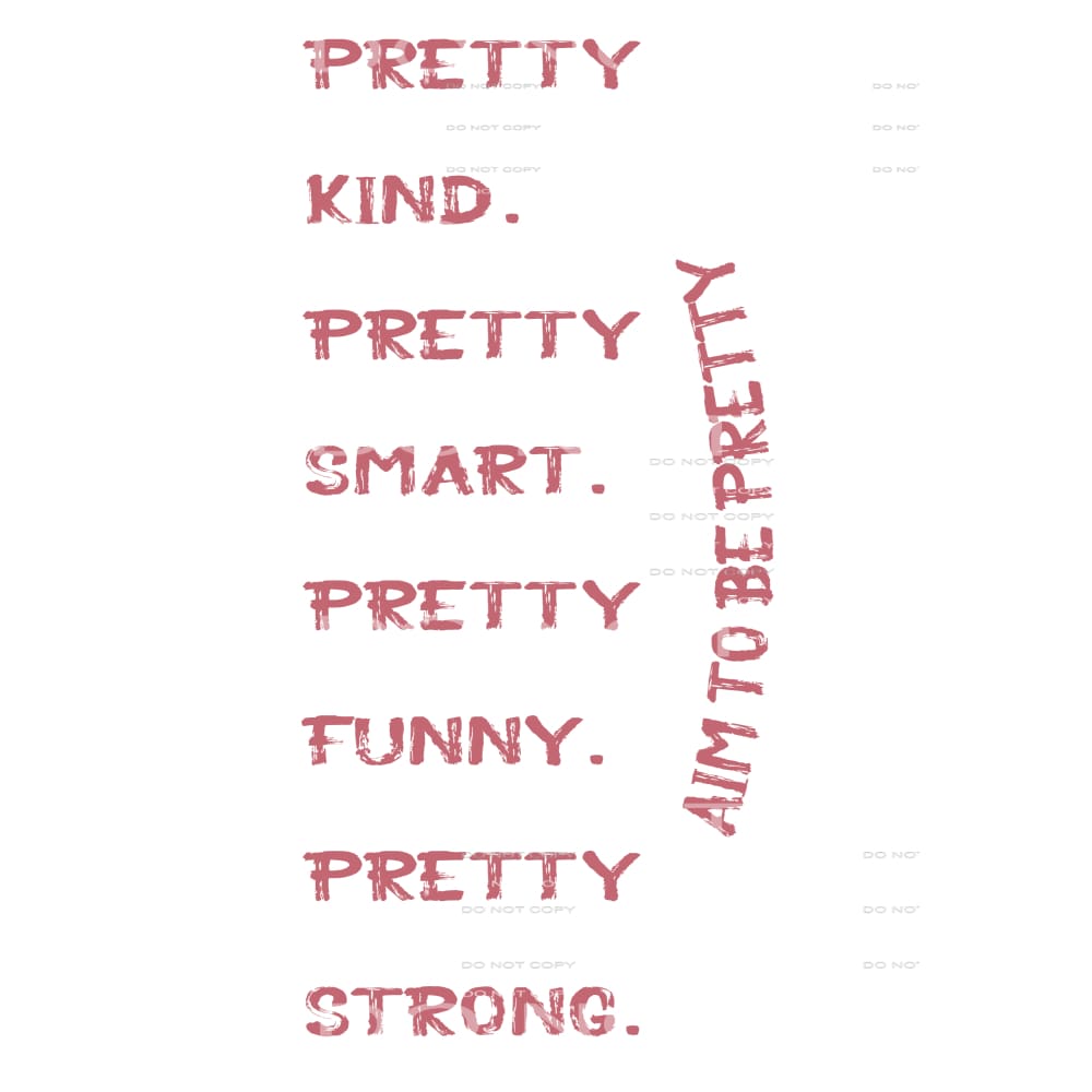 AIM TO BE PRETTY # 8096 come with both transfers neck